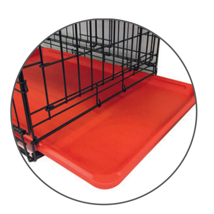 Coloured Wire Crate - Red