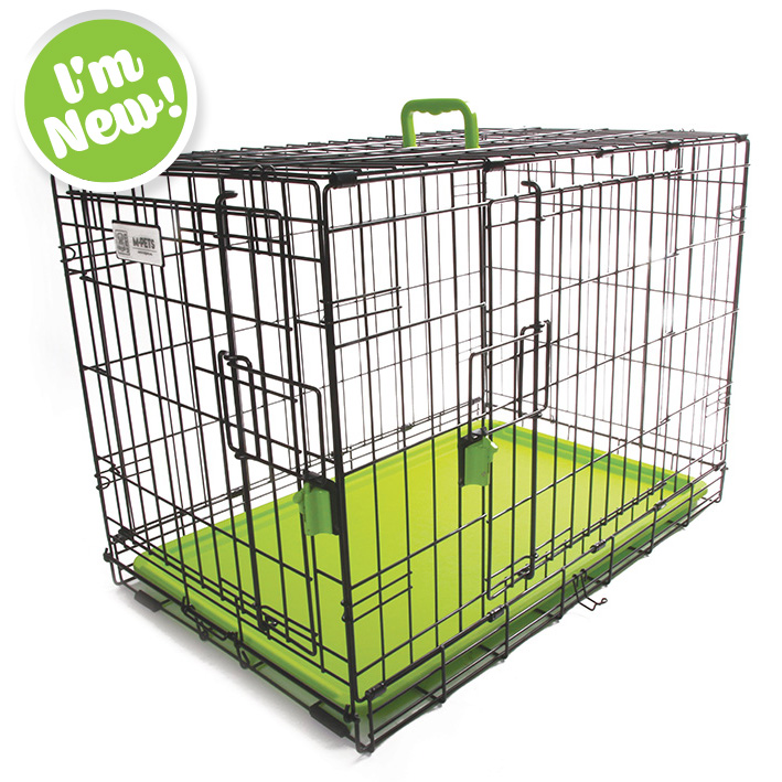 Coloured Wire Crate Green • Valemount Trading • MPets Dog Carriers