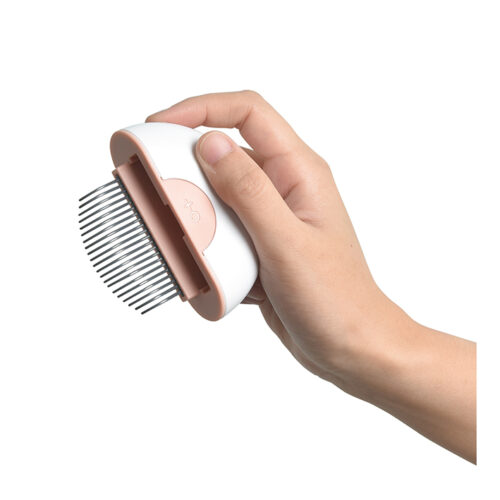 2in1 Mini Pet Comb Short Hair Pink • Imported MPets Pet Comb