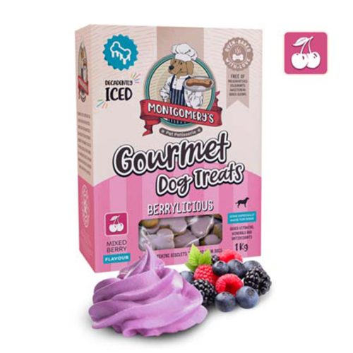 Montgomery's Berrylicious Iced Biscuits 1kg