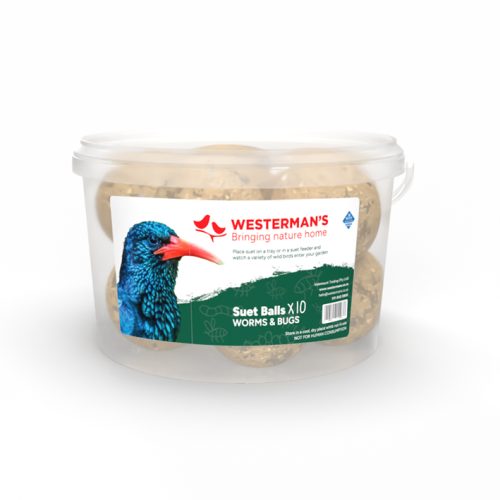 Westerman's 10x Worms & Bugs Suet Snack Ball Tub