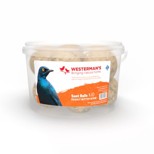 Westerman's 10 x Peanut Suet Snack Ball Tub