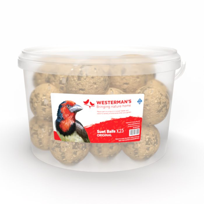 Westerman's 25 x Mini Original Suet Snack Ball Tub