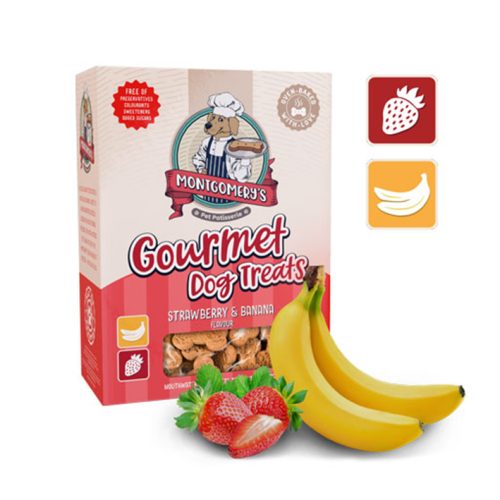 Montgomery's Dog Treats - Strawberry & Banana 1kg