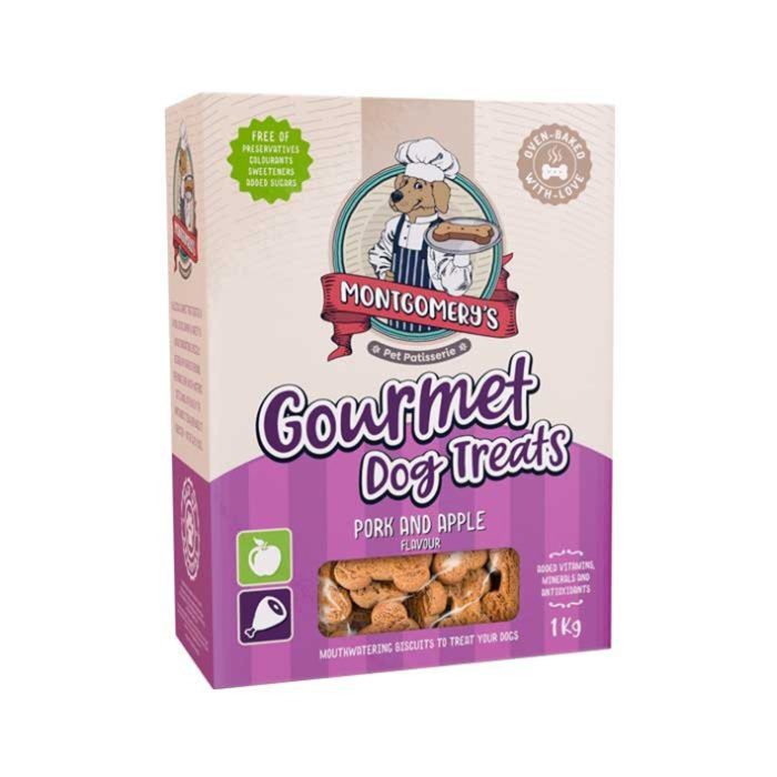Montgomery's Dog Treats - Pork & Apple 1kg